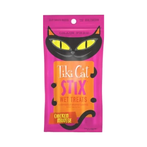 Tiki Cat Stix Chicken Mousse Grain-Free Cat Treats, 3 Oz 3 Tiki Cat Stix Chicken Mousse Grain-Free Cat Treats, 3 Oz