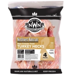 Northwest Naturals Raw Frozen Turkey Necks, 4 Pk