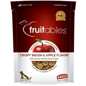 Fruitables Crispy Bacon & Apple Flavor Crunchy Dog Treats 7oz 3 Fruitables Crispy Bacon & Apple Flavor Crunchy Dog Treats 7oz
