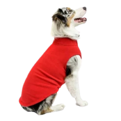 Gooby Stretch Fleece Dog Vest Red
