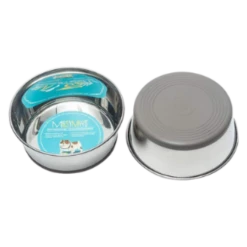 Messy Mutts Stainless Steel Bowl With Non-Slip Removable Silicone Base