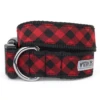 The Worthy Dog Bias Buffalo Plaid Dog Collar