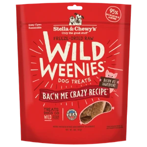 Stella & Chewy's Wild Weenies Bac'n Me Crazy Recipe Freeze-Dried Dog Treats 3 Oz 3 Stella & Chewy's Wild Weenies Bac'n Me Crazy Recipe Freeze-Dried Dog Treats 3 Oz