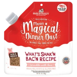 Stella & Chewy's Marie's Magical Dinner Dust What's Shak'n Bac'n Recipe Freeze-Dried Raw Dog Food Topper 7 Oz