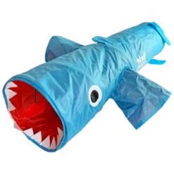 R2P Pet Mad Cat Jumpin' Jaws Shark Tunnel 38" Cat Toy
