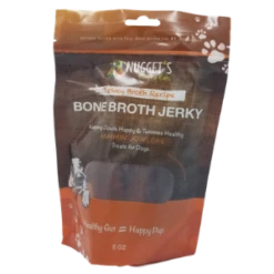 Nugget's Healthy Eats Jammin' Jowlers Bone Broth Turkey Jerky Dog Treats