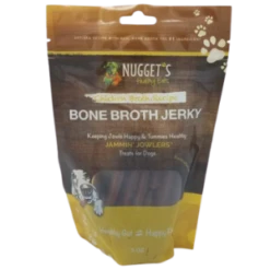 Nugget's Healthy Eats Jammin' Jowlers Bone Broth Chicken Jerky Dog Treats