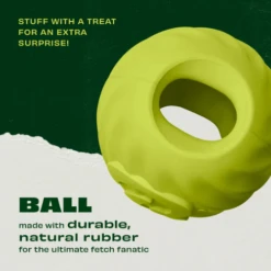Benebone Bounce Natural Rubber Ball Fetch Dog Toy -Mutts And Co-us 3BeneboneBounceNaturalRubberBallFetchDogToy