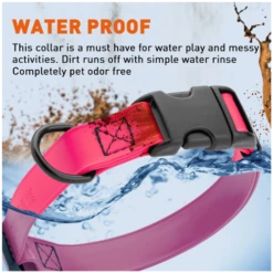 Dogline Biothane Waterproof Dog Collar With Quick Release Buckle Pink 9 Dogline Biothane Waterproof Dog Collar With Quick Release Buckle Pink -Mutts And Co-us 3DoglineBiothaneWaterproofDogCollarwithQuickReleaseBuckle