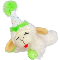 Multipet Cat Lamb Chop Birthday Catnip Toy, Assorted