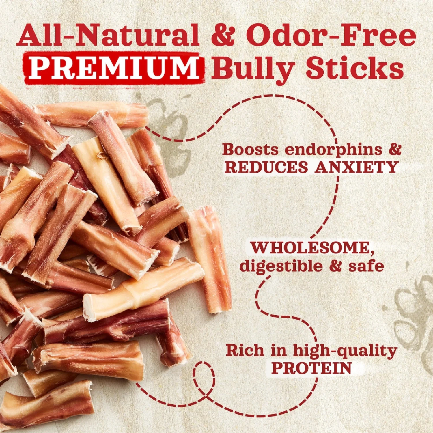 Natural Farm Bully Stick Bites Dog Chew 8 Oz 5 Natural Farm Bully Stick Bites Dog Chew 8 Oz - Image 3