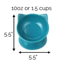 Park Life Designs Oscar Tilt Food Dish For Cats 5" Blue 8 Park Life Designs Oscar Tilt Food Dish For Cats 5" Blue -Mutts And Co-us 3ParkLifeDesignsOscarTiltFoodDishforCats5Blue