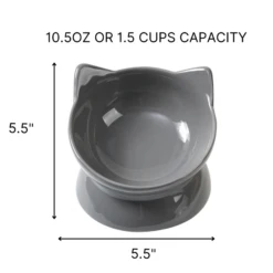 Park Life Designs Oscar Tilt Food Dish For Cats 5" Grey 8 Park Life Designs Oscar Tilt Food Dish For Cats 5" Grey -Mutts And Co-us 3ParkLifeDesignsOscarTiltFoodDishforCats5Grey