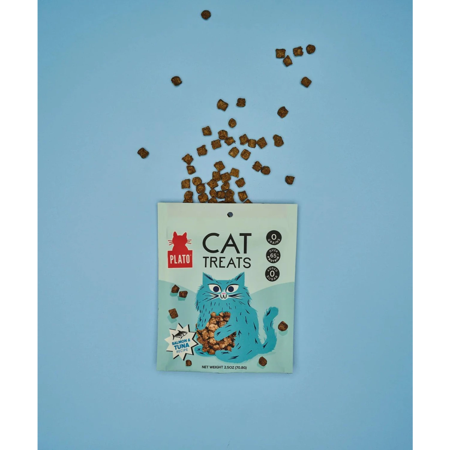 Plato Grain-Free Air Dried Tuna And Salmon Cat Treats 2.5 Oz 5 Plato Grain-Free Air Dried Tuna And Salmon Cat Treats 2.5 Oz - Image 3