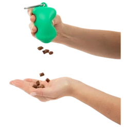 Springer Pets Silicone Dog Treat Dispenser Pouch Springer Green -Mutts And Co-us 3SpringerPetsSiliconeDogTreatDispenserPouchSpringerGreen