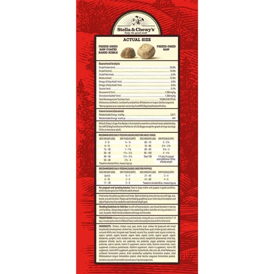 Stella & Chewy's Cage Free Chicken Raw Blend Recipe Kibble Dog Food 5 Stella & Chewy's Cage Free Chicken Raw Blend Recipe Kibble Dog Food - Image 3