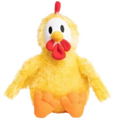 Fab Dog Fluffy Chicken Dog Toy