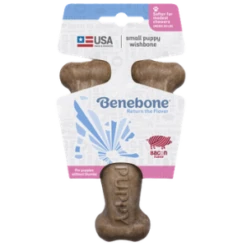 Benebone Puppy Wishbone Bacon Flavor Puppy Chew Small