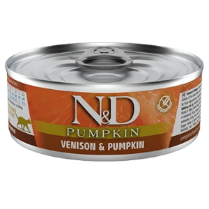 Farmina N&D Pumpkin Venison & Apple Formula Canned Cat Food, 2.46-oz 3 Farmina N&D Pumpkin Venison & Apple Formula Canned Cat Food, 2.46-oz