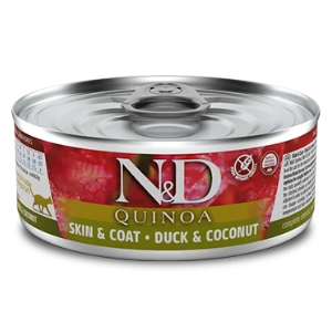 Farmina Quinoa Skin & Coat Duck Formula Canned Cat Food, 2.8-oz 3 Farmina Quinoa Skin & Coat Duck Formula Canned Cat Food, 2.8-oz