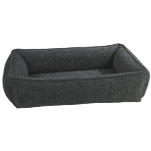 Bowsers Urban Lounger Dog Bed Grey Sheepskin 3 Bowsers Urban Lounger Dog Bed Grey Sheepskin