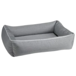 Bowsers Urban Lounger Dog Bed Outdoor Heather Grey