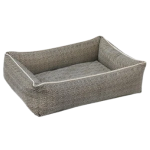 Bowsers Urban Lounger Dog Bed Microvelvet Herring Bone 3 Bowsers Urban Lounger Dog Bed Microvelvet Herring Bone