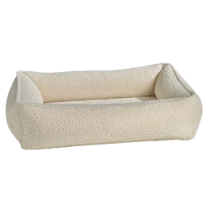 Bowsers Urban Lounger Dog Bed Ivory Sheepskin 3 Bowsers Urban Lounger Dog Bed Ivory Sheepskin