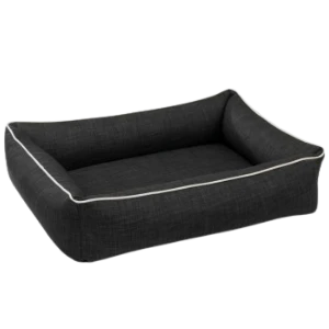 Bowsers Urban Lounger Dog Bed Microlinen Storm 3 Bowsers Urban Lounger Dog Bed Microlinen Storm