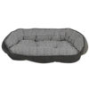 Bowsers Crescent Dog Bed Microvelvet Herring Bone (Ash Microvelvet Reverse) -Mutts And Co-us 41644 60996f00d015f7.04206076 Bowsers 20Crescent 20Bed 20Herring 20Bone
