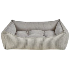 Bowsers Scoop Dog Bed Microlinen Augusta Ticking