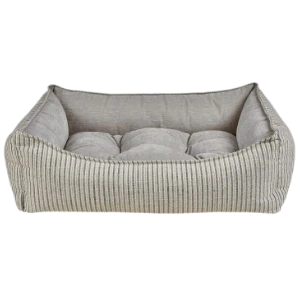 Bowsers Scoop Dog Bed Microlinen Augusta Ticking 3 Bowsers Scoop Dog Bed Microlinen Augusta Ticking