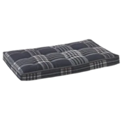 Bowsers Luxury Crate Mattress Microvelvet Greystone Tartan