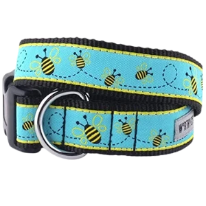 The Worthy Dog Busy Bee Dog Collar 3 The Worthy Dog Busy Bee Dog Collar