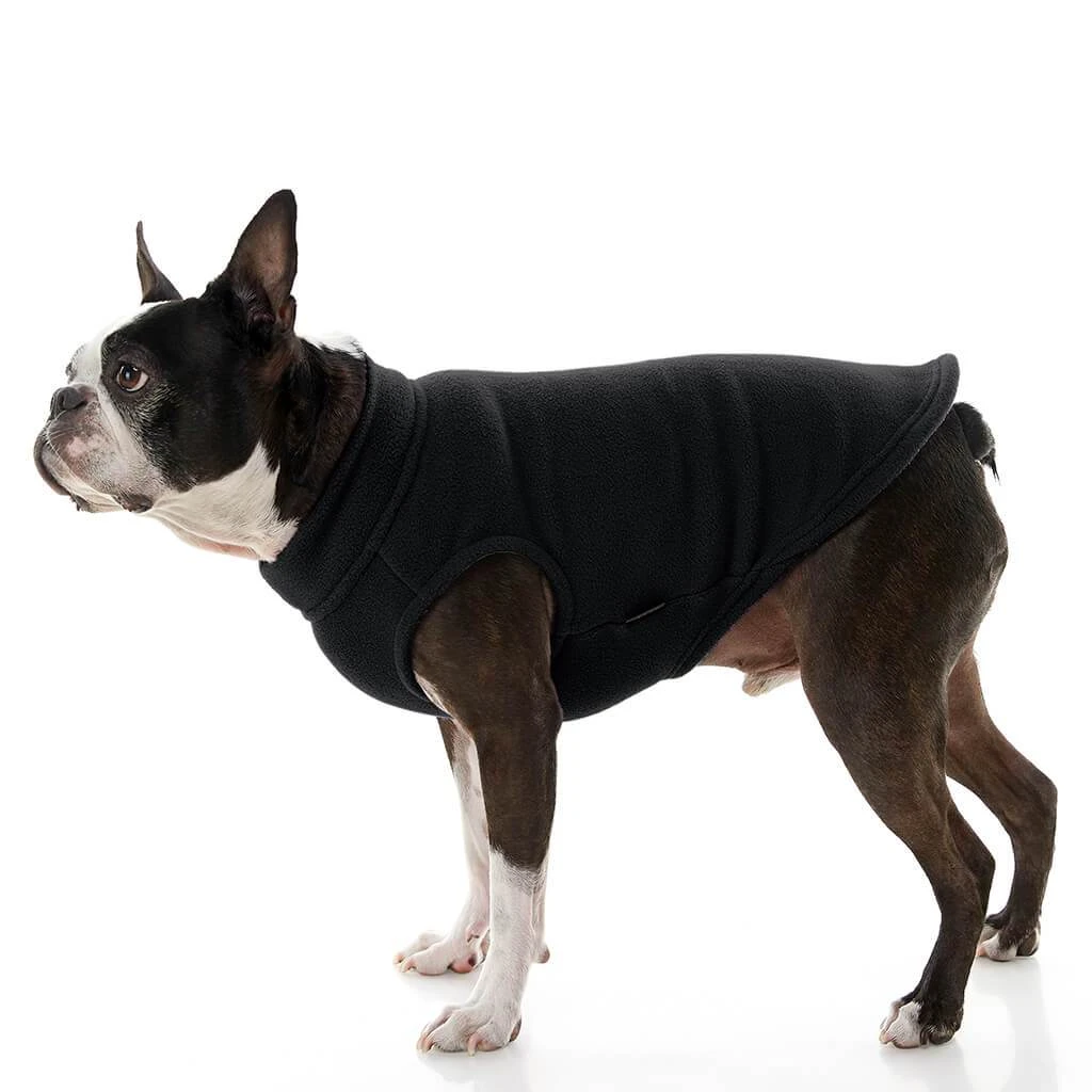 Gooby Stretch Fleece Dog Vest Gray 4 Gooby Stretch Fleece Dog Vest Gray - Image 2