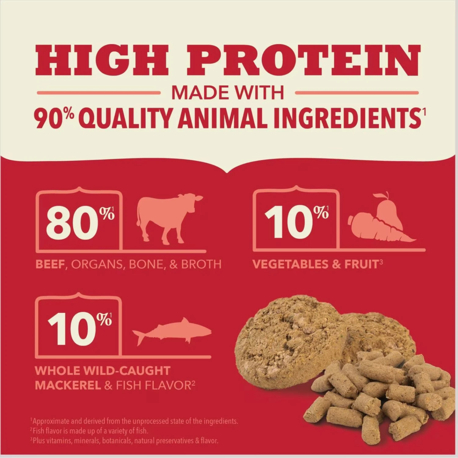 Acana Beef Recipe Patties Grain-Free Freeze-Dried Dog Food & Topper 14-oz 6 Acana Beef Recipe Patties Grain-Free Freeze-Dried Dog Food & Topper 14-oz - Image 4