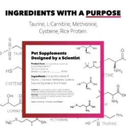 InClover Heart+ Supplement For Dogs + Cats (BioVibrant) 3.5 Oz -Mutts And Co-us 4InCloverHeart SupplementforDogs Cats BioVibrant 3.5oz