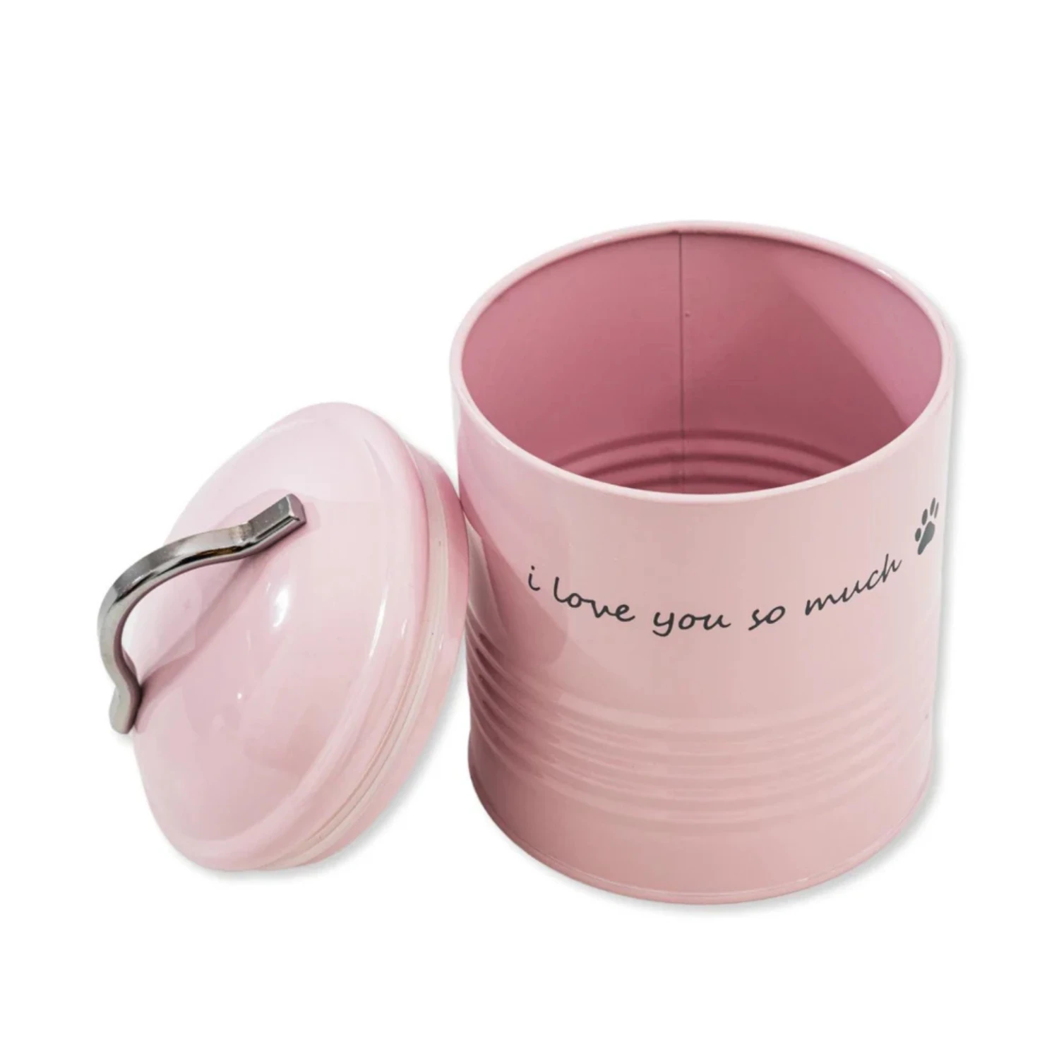 Jojo Modern Pets "I Love You So Much" Dog Treat Printed Canister 4 Jojo Modern Pets "I Love You So Much" Dog Treat Printed Canister - Image 2