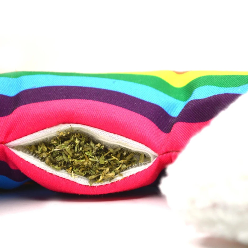Meowijuana Get Kickin' Refillable Rainbow Kicker Catnip Cat Toy 6 Meowijuana Get Kickin' Refillable Rainbow Kicker Catnip Cat Toy - Image 4