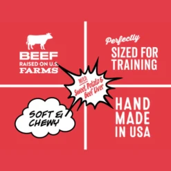 Polka Dog Wonder Nuggets Sweet Potato & Beef Soft & Chewy Dog Treats, 10-oz Bag -Mutts And Co-us 4PolkaDogWonderNuggetsSweetPotato BeefSoft ChewyDogTreats 10 ozbag