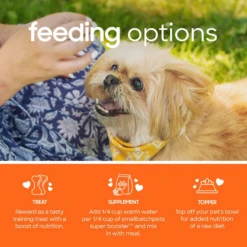 Small Batch Freeze Dried Super Booster Chicken Bites Dog & Cat Food, 7 Oz -Mutts And Co-us 4SmallBatchFreezeDriedChickenBitesDog CatFood 7oz