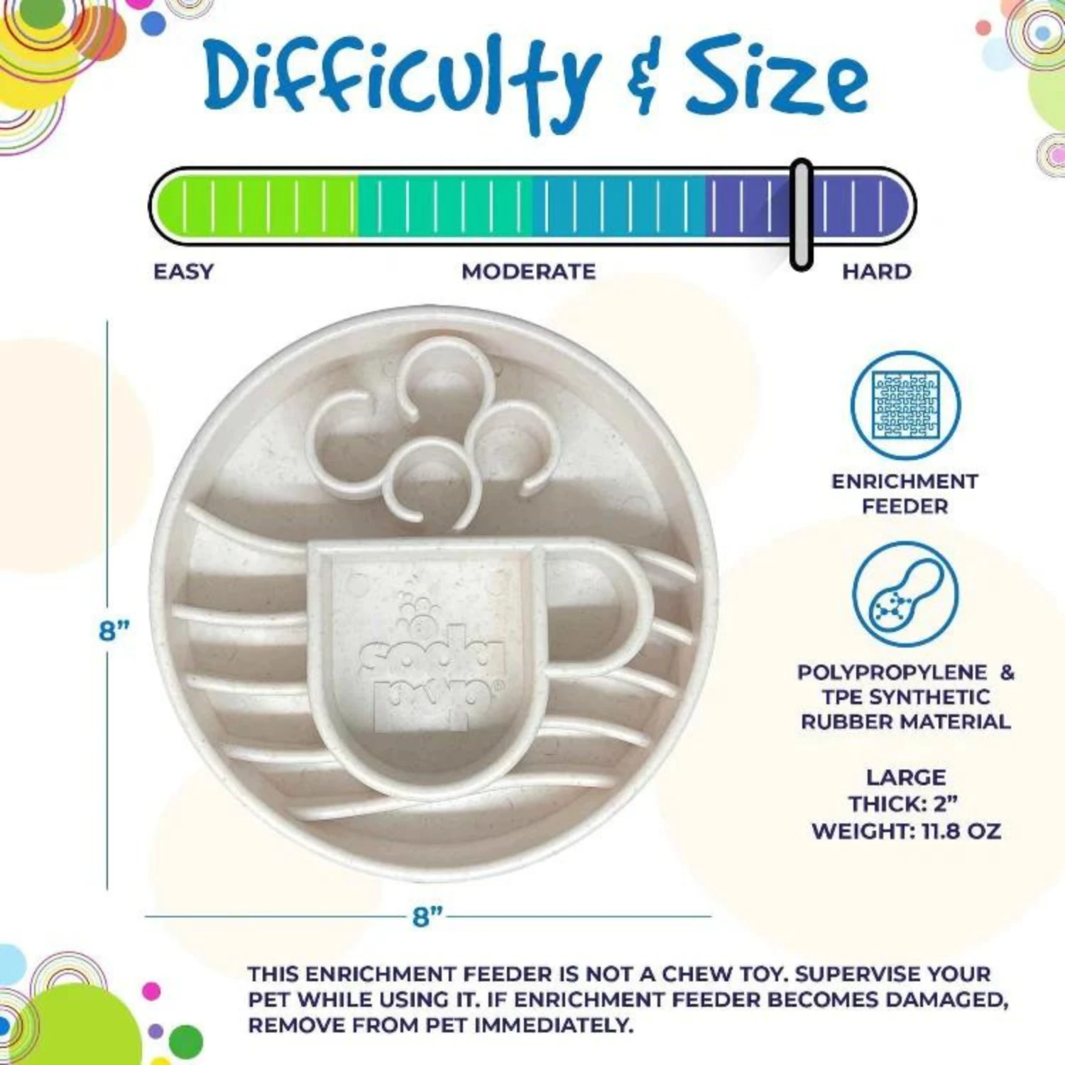 SodaPup Enriching Slow Feeder Java Ebowl For Dogs Coffee Bean 6 SodaPup Enriching Slow Feeder Java Ebowl For Dogs Coffee Bean - Image 4