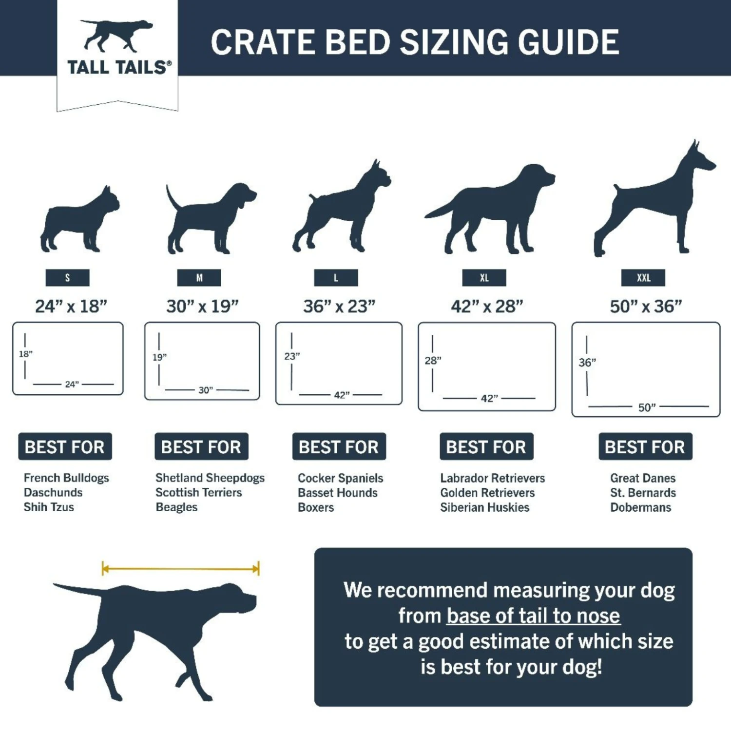 Tall Tails Dream Chaser Classic Dog Crate Bed Charcoal 6 Tall Tails Dream Chaser Classic Dog Crate Bed Charcoal - Image 4