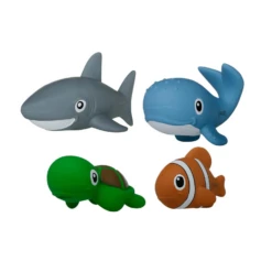 Territory Natural Rubber Shark Squeaker Dog Toy -Mutts And Co-us 4TerritoryNaturalRubberSharkSqueakerDogToy