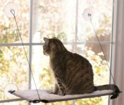 K&H Pet Products Window Lounger For Cats Natural 12x23