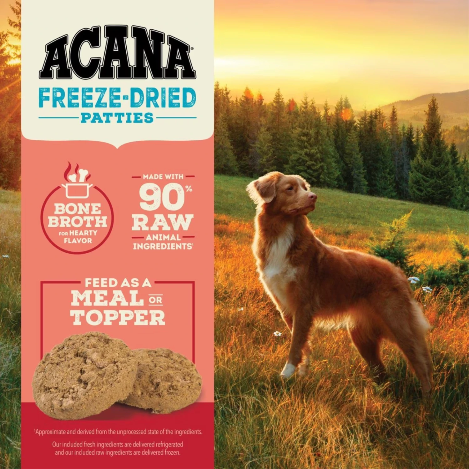 Acana Beef Recipe Patties Grain-Free Freeze-Dried Dog Food & Topper 14-oz 7 Acana Beef Recipe Patties Grain-Free Freeze-Dried Dog Food & Topper 14-oz - Image 5