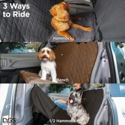 Dog Gone Smart Dirty Dog 3-in-1 Car Seat Cover & Hammock Black 11 Dog Gone Smart Dirty Dog 3-in-1 Car Seat Cover & Hammock Black -Mutts And Co-us 5DogGoneSmartDirtyDog3 in 1CarSeatCover HammockBlack