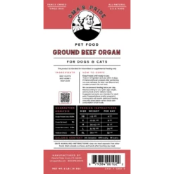 Oma's Pride Ground Beef Organ Raw Frozen Dog And Cat Food 11 Oma's Pride Ground Beef Organ Raw Frozen Dog And Cat Food -Mutts And Co-us 5Oma sPrideGroundBeefOrganRawFrozenDogandCatFood