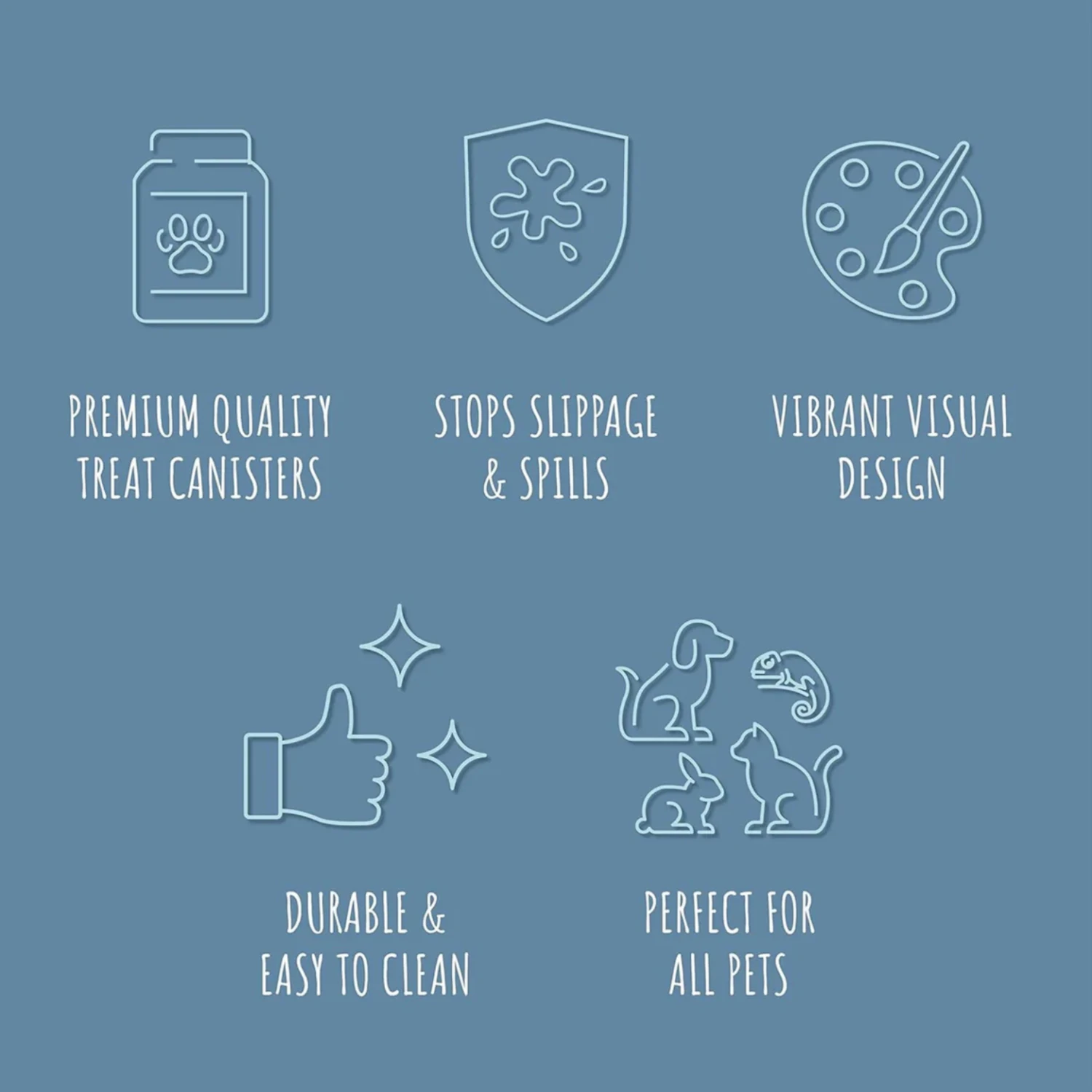 Park Life Designs Cheshire Oval Pet Treat Canister White 7 Park Life Designs Cheshire Oval Pet Treat Canister White - Image 5