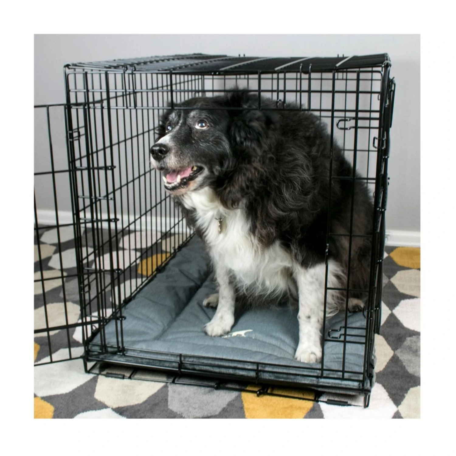 Tall Tails Dream Chaser Classic Dog Crate Bed Charcoal 7 Tall Tails Dream Chaser Classic Dog Crate Bed Charcoal - Image 5